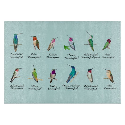 北米ハチドリ類切断委員会 カッティングボード (正面)