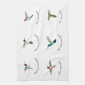 北米ハミングバード キッチンタオル (縦)