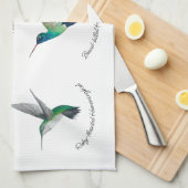 北米ハミングバード キッチンタオル (四つ折り)