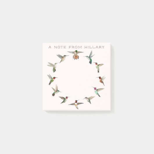 北米ハミングバード ポストイット (正面)