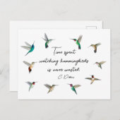 北米ハミングバード ポストカード (正面/裏面)