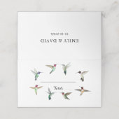 北米ハミングバ結婚ーズ座席表 プレイスカード (外部開封)