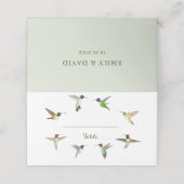 北米ハミングバ結婚ーズ座席表 プレイスカード (外部開封)