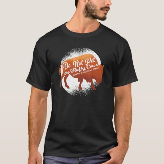 北米バイソン 動物園 野生動物 飼育員 Tシャツ (正面)