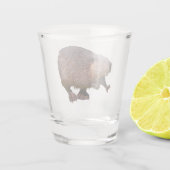 北米ビーバーから隔離されている ショットグラス (裏面)