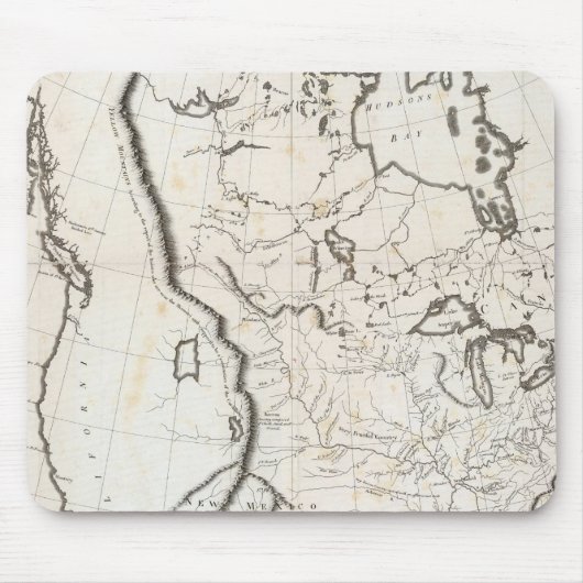 北米一般地図 マウスパッド (正面)