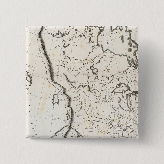 北米一般地図 缶バッジ (正面)