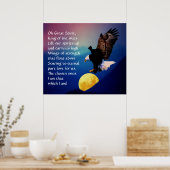 北米先住民インディアン祈りの言葉 ポスター (キッチン)