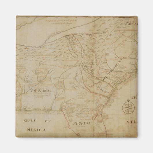 北米南東部の地図， 172 マグネット (正面)