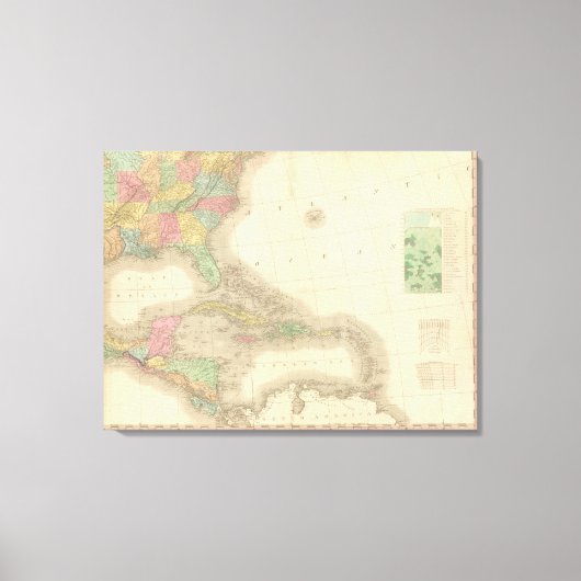 北米南東部 キャンバスプリント (正面)