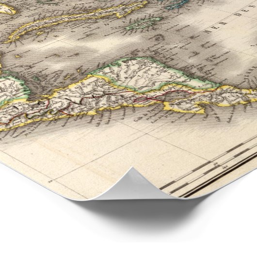 北米南東部 ポスター (角)