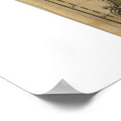 北米地図1694年 ポスター (角)