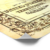 北米地図 ポスター (角)