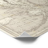 北米地図 ポスター (角)