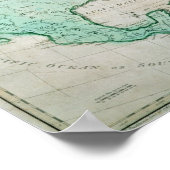 北米地図 ポスター (角)