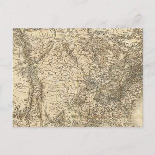 北米地図 ポストカード (正面)