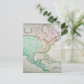 北米地図 ポストカード (スタンド正面)