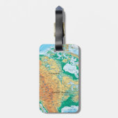 北米地図 ラゲッジタグ (裏面縦)