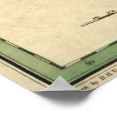 北米地図（1826年） ポスター (角)