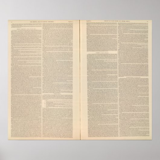 北米地質図 ポスター (正面)