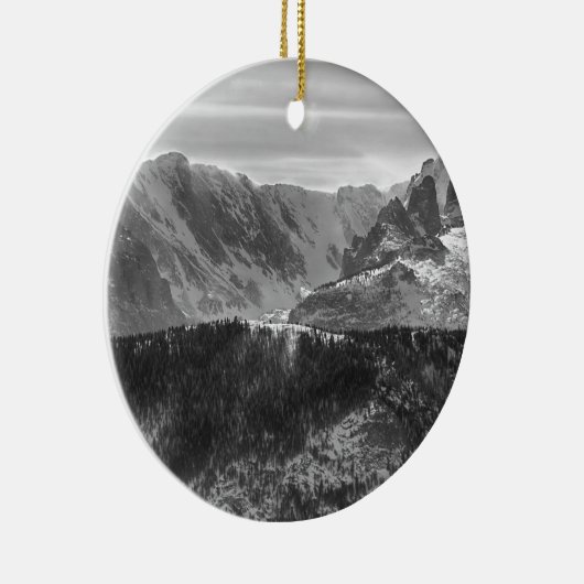 北米大陸分水界のロッキー山国立公園 セラミックオーナメント (右)