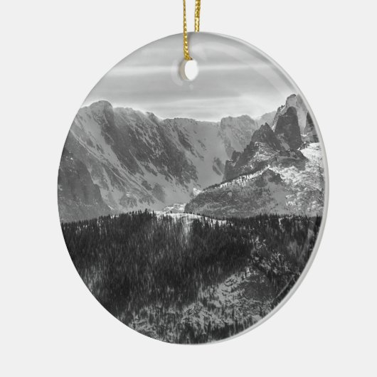 北米大陸分水界のロッキー山国立公園 セラミックオーナメント (左)