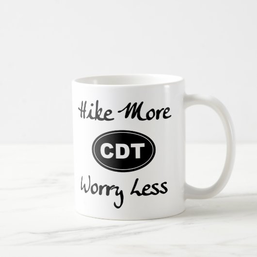 北米大陸分水界の道のハイキング多く心配より少ないマグ コーヒーマグカップ (右)