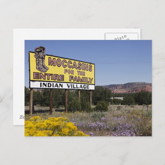 北米大陸分水界、ニューメキシコのルート66 ポストカード (正面/裏面)