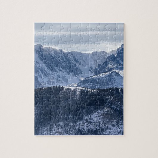 北米大陸分水界COのロッキー山脈の国民の標準 ジグソーパズル (縦)