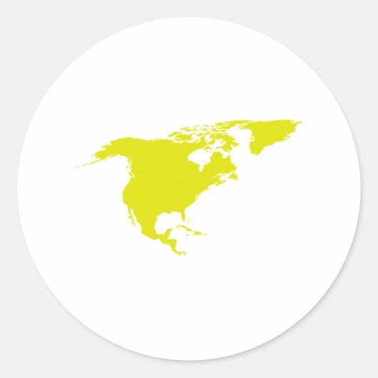 北米大陸 ラウンドシール (正面)