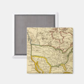 北米彫刻地図 マグネット (正面/裏面)