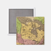北米手彩色地図 マグネット (正面/裏面)