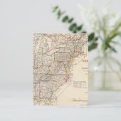 北米指数の地図 ポストカード (スタンド正面)