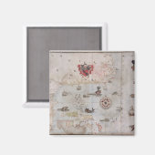 北米東部の地図 マグネット (正面/裏面)