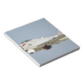 北米海軍FJ2フューリー・ジェット戦闘機飛んでいる ノートパッド (アングル)