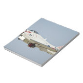 北米海軍FJ2フューリー・ジェット戦闘機飛んでいる ノートパッド (回転)