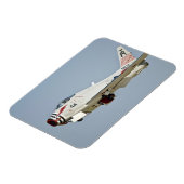 北米海軍FJ2フューリー・ジェット戦闘機飛んでいる マグネット (左側)