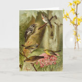 北米産の鳥 | Gustav Mtzelカード カード (黄色い花)