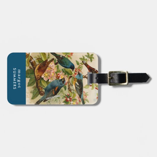 北米産の鳥 | Gustav Mtzelラゲッジタグ ラゲッジタグ (正面横)