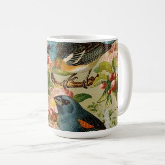 北米産の鳥 | Gustav Mtzel コーヒーマグカップ (正面右)