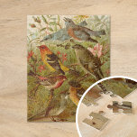 北米産の鳥 | Gustav Mtzel ジグソーパズル<br><div class="desc">1891年の著書『Die Nordamerikanische Vogelwelt』（北アメリカの鳥の世界）からドイツのアーティストGustav Mtzelによるイラストレーション。この本は、ハインリッヒ・ニューリングが遭遇した、あるいは遭遇した北米の鳥の各々について読説明している。本の内容は図解入りの、写真付きの、ワシントンのスミソニアン大学と国立博物館のロバート・リッジウェイ教授、ライプツィヒのゲーリング教授、ベルリンの学術的に訓練されたアーティストのグスタフ・ミュッツェルによって美しい。デザインツールを使用してイメージのカスタム文字を追加したり、イメージをカスタマイズする。</div>