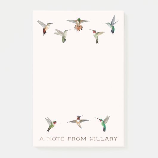 北米産ハミングバードのポストイット・ノート ポストイット (正面)