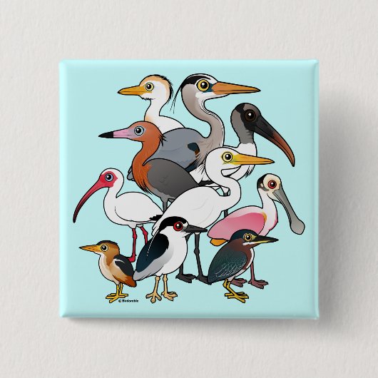 北米産ワダー 缶バッジ (正面)