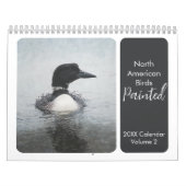 北米産絵を描鳥野鳥観察野生生物 カレンダー (カバー)