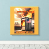 北米統一：立ち上がる煙 キャンバスプリント (インサイチュ (ウッドフロア))