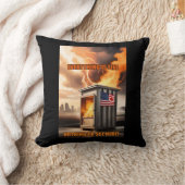 北米統一：立ち上がる煙 クッション (ブランケット)