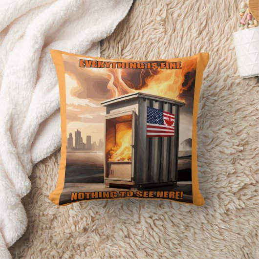 北米統一：立ち上がる煙 クッション (ブランケット)