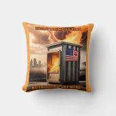 北米統一：立ち上がる煙 クッション (正面)