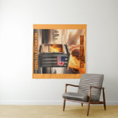 北米統一：立ち上がる煙 タペストリー (インサイチュ(横))