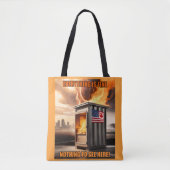 北米統一:立ち上がる煙 トートバッグ (正面)